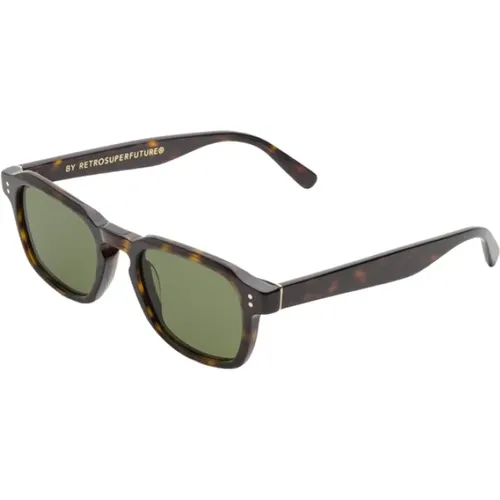 Green Sunglasses Luce 3627 , male, Sizes: 49 MM - Retrosuperfuture - Modalova