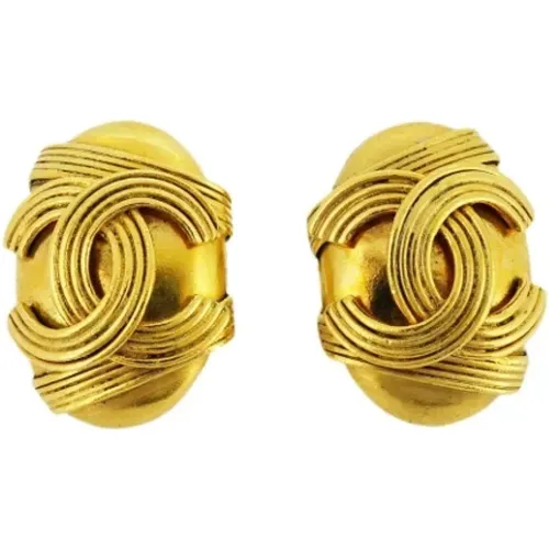 Pre-owned Jewellery, female, , Size: ONE SIZE Pre-owned Fabric earrings - Chanel Vintage - Modalova