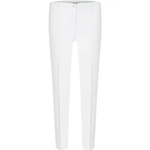Skinny Fit Pique Cotton Trousers , female, Sizes: XL, L - CAMBIO - Modalova