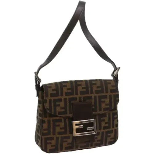 Pre-owned Shoulder Bags, female, , Size: ONE SIZE Pre-owned Canvas fendi-bags - Fendi Vintage - Modalova