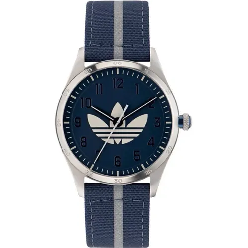 Watches, male, , Size: ONE SIZE Fabric Analog Watch Stainless Steel - Adidas - Modalova