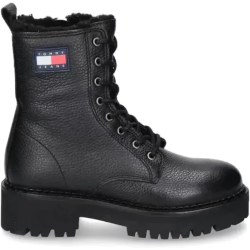 Urban Boot - High-Quality Leather Boots , female, Sizes: 7 UK, 4 UK, 5 UK, 6 UK, 3 UK - Tommy Hilfiger - Modalova