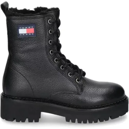 Urban Boot - High-Quality Leather Boots , female, Sizes: 7 UK, 4 UK, 6 UK, 3 UK - Tommy Hilfiger - Modalova