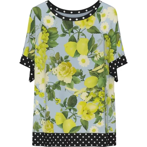T-Shirts, female, , Size: 2XL Floral Print Shirt - Clips - Modalova
