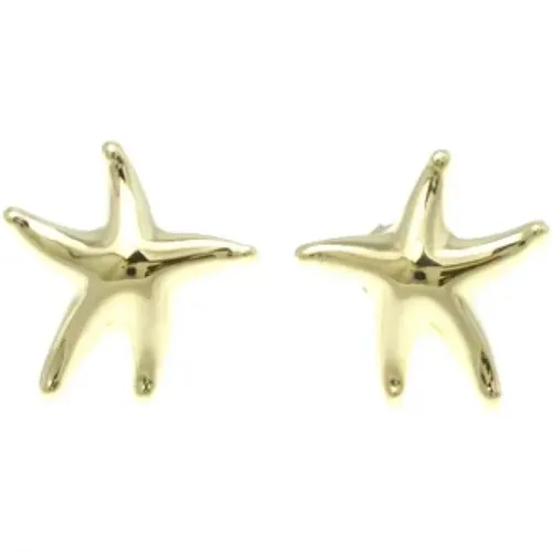 Pre-owned Jewellery, female, , Size: ONE SIZE Pre-owned Gold earrings - Tiffany & Co. Pre-owned - Modalova