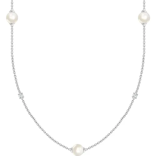 Perlenkette Silber 925 Zirkonia , Damen, Größe: ONE Size - Thomas Sabo - Modalova