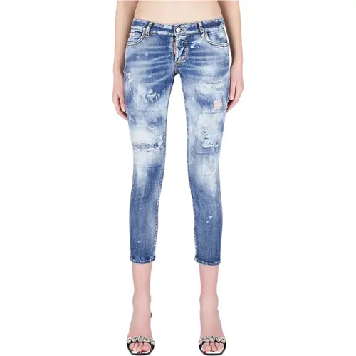 Klare Waschung Cropped Jeans - Dsquared2 - Modalova