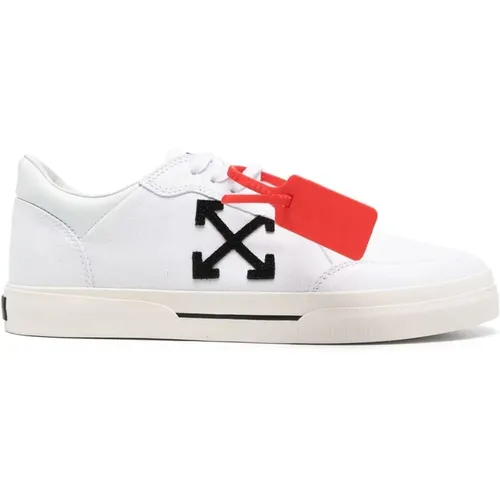 Off , Sneakers, male, , Size: 12 US Lace-Up Sneaker with Arrows Motif - Off White - Modalova