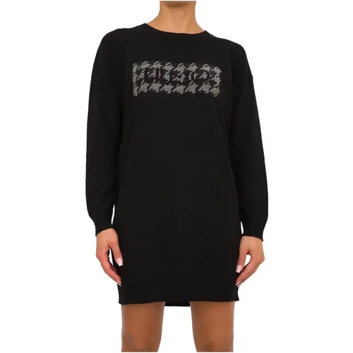 Logo Knit Dress , female, Sizes: L, M, XS - Liu Jo - Modalova