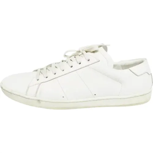 Pre-owned Sneakers, male, , Size: 12 US Pre-owned Leather sneakers - Yves Saint Laurent Vintage - Modalova