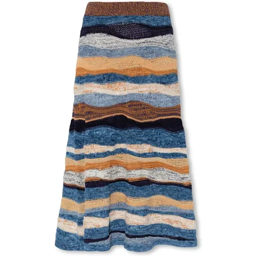 ‘Hattie’ striped skirt , female, Sizes: M - Ulla Johnson - Modalova