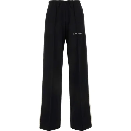 Stylische Schwarze Polyester Joggers , Damen, Größe: M - Palm Angels - Modalova