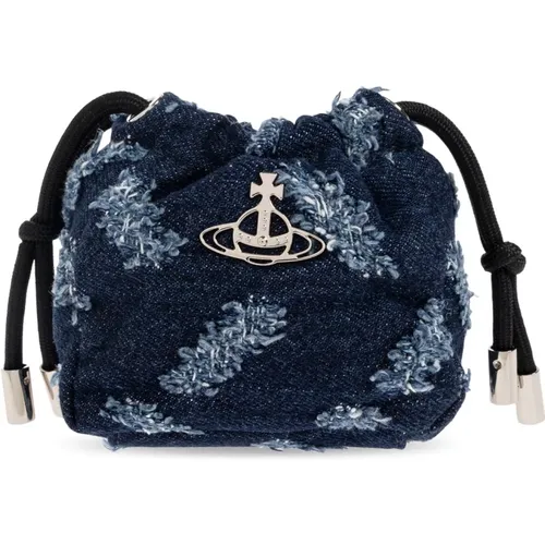 Bucket Bags, female, , Size: ONE SIZE Pouch with Nano Hilary logo - Vivienne Westwood - Modalova