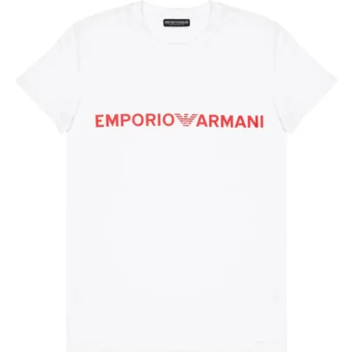 Cotton T-shirt and Boxer Set , male, Sizes: S, XL, L - Emporio Armani - Modalova