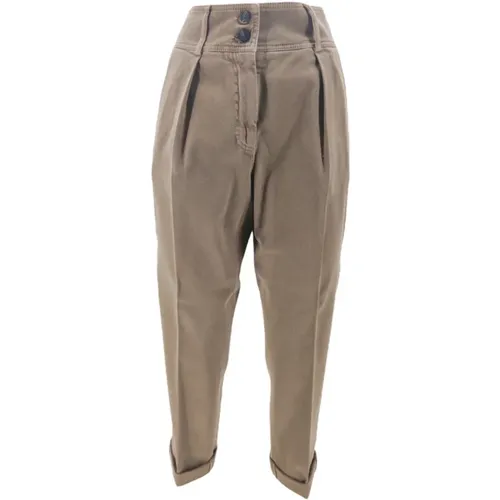 Chinos , female, Sizes: L - PESERICO - Modalova