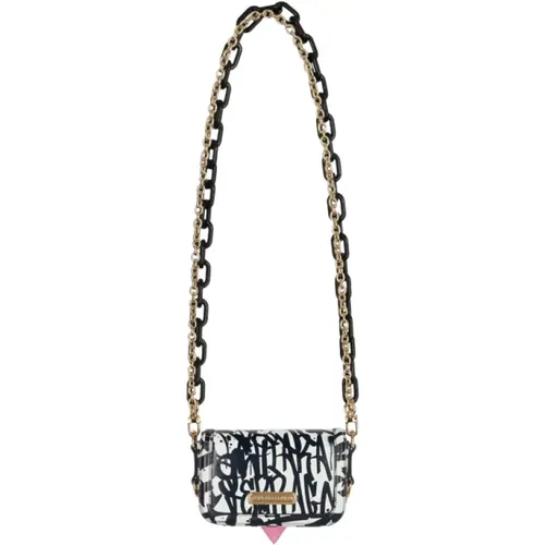 Weiße Tasche mit Schwarzen Zeichnungen - Chiara Ferragni Collection - Modalova