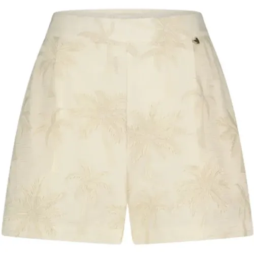 Tropische Palmenbaum Bestickte Shorts - Fabienne Chapot - Modalova