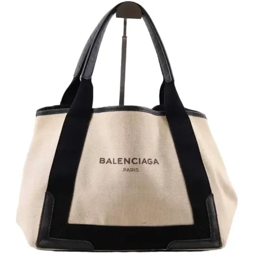 Pre-owned Tote Bags, female, , Size: ONE SIZE Pre-owned Cotton balenciaga-bags - Balenciaga Vintage - Modalova