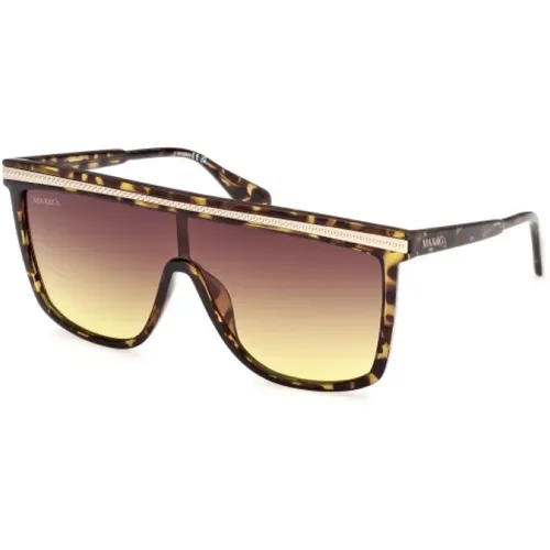 Womens Sunglasses Havana Tortoiseshell Style , female, Sizes: ONE SIZE - Max & Co - Modalova