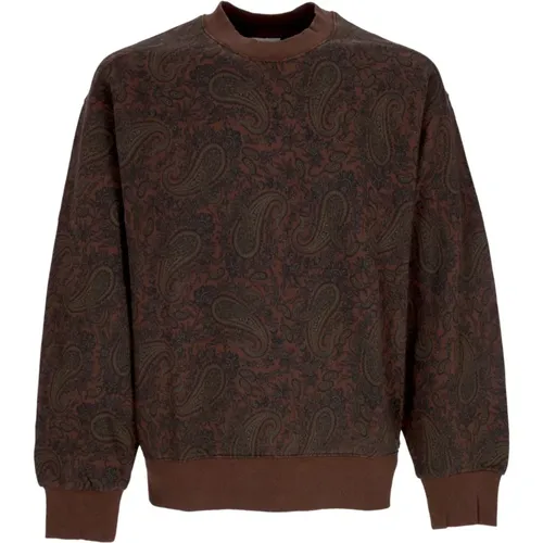 Sweatshirts, male, , Size: L Paisley Crewneck Sweatshirt All Over Print - Carhartt WIP - Modalova