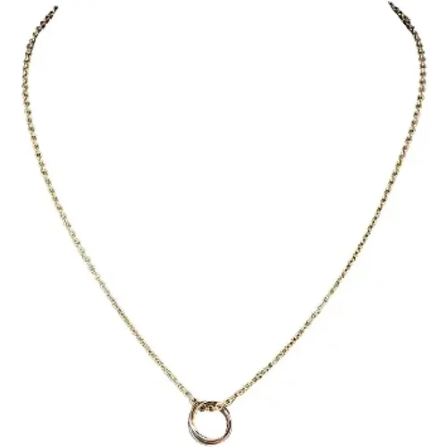 Pre-owned Gold necklaces , female, Sizes: ONE SIZE - Cartier Vintage - Modalova
