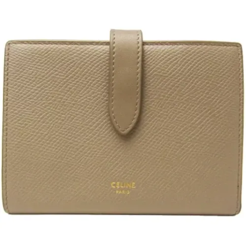 Pre-owned Wallets, female, , Size: ONE SIZE Pre-owned Leather wallets - Celine Vintage - Modalova