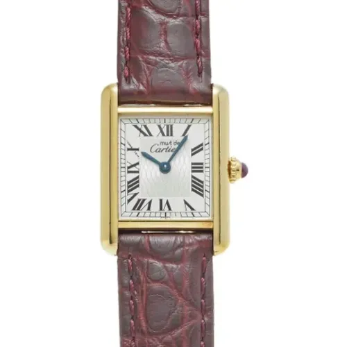 Pre-owned Watches, female, , Size: ONE SIZE Pre-owned Silver watches - Cartier Vintage - Modalova