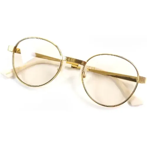 Pre-owned Accessories, female, , Size: ONE SIZE Pre-owned Metal sunglasses - Gucci Vintage - Modalova