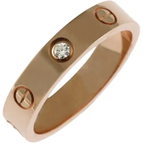 Pre-owned Rose Gold rings , female, Sizes: ONE SIZE - Cartier Vintage - Modalova