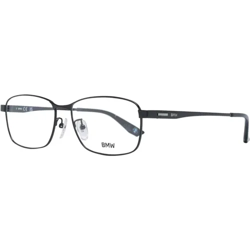 Glasses, male, , Size: ONE SIZE Titanium Rectangle Optical Frames - BMW - Modalova