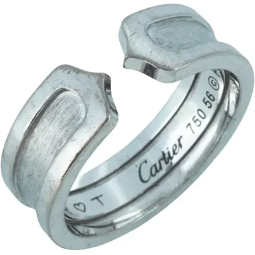 Pre-owned Jewellery, female, , Size: ONE SIZE Pre-owned White Gold rings - Cartier Vintage - Modalova