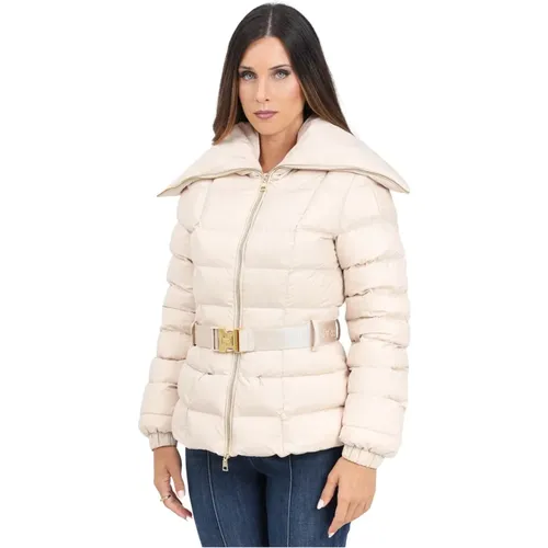 Steppjacke mit Quadratischer Steppung , Damen, Größe: 2XL - Elisabetta Franchi - Modalova