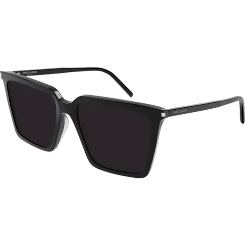 Schwarz/Graue Sonnenbrille SL 474,Mode Sonnenbrille SL 474 Schwarz - Saint Laurent - Modalova