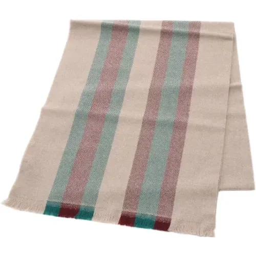 Pre-owned Scarves, female, , Size: ONE SIZE Pre-owned Canvas scarves - Gucci Vintage - Modalova