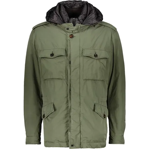 Down Jackets, male, , Size: 4XL Down Jacket with Hood - Moorer - Modalova