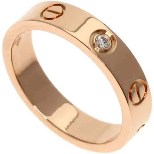 Pre-owned Jewellery, female, , Size: ONE SIZE Pre-owned Rose Gold rings - Cartier Vintage - Modalova