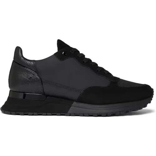 Luxe Triple Schwarz Glanz Sneakers , Herren, Größe: 42 EU - Mallet London - Modalova