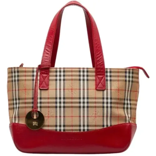 Pre-owned Tote Bags, female, , Size: ONE SIZE Pre-owned Fabric handbags - Burberry Vintage - Modalova