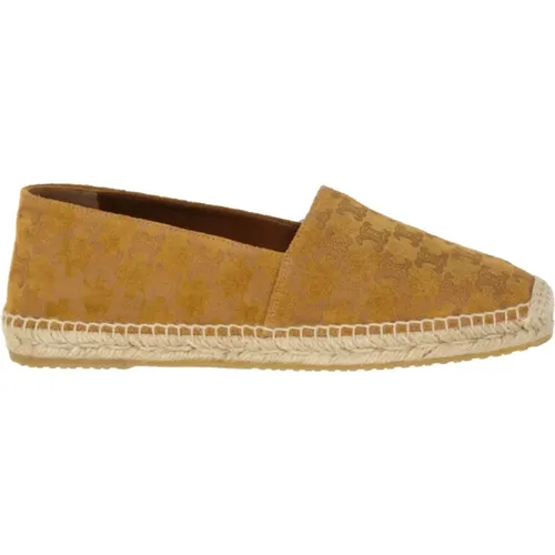Espadrilles, male, , Size: 10 US Taillat Triomphe Suede Espadrilles - Celine - Modalova