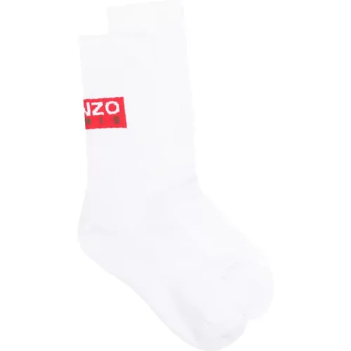 Embroidered Patch Socks , male, Sizes: ONE SIZE - Kenzo - Modalova