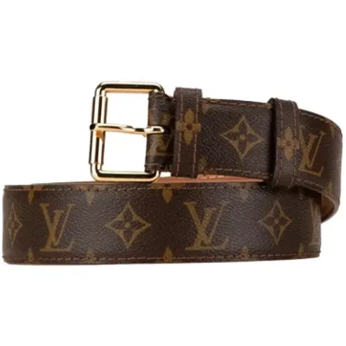 Pre-owned Leather belts , female, Sizes: ONE SIZE - Louis Vuitton Vintage - Modalova