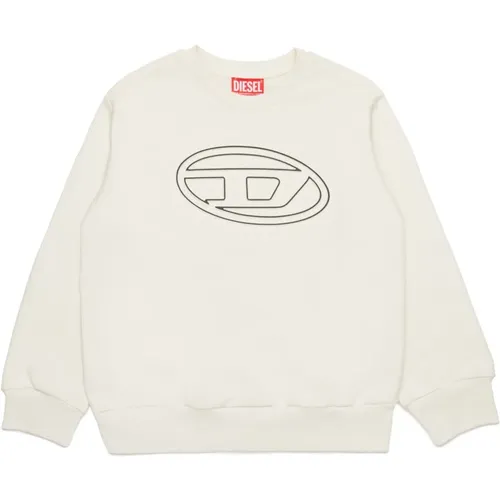 Oval D gebrandetes Crewneck-Sweatshirt - Diesel - Modalova