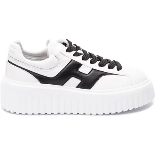 Clic H-Stripes Sneakers , female, Sizes: 6 1/2 UK, 8 UK, 6 UK, 3 1/2 UK, 5 1/2 UK, 4 1/2 UK, 7 UK, 3 UK - Hogan - Modalova