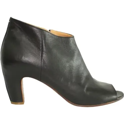 Pre-owned Leather boots , female, Sizes: 7 UK - Maison Margiela Pre-owned - Modalova