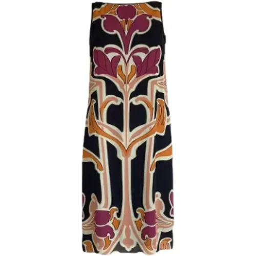 Pre-owned Silk dresses , female, Sizes: XL - Gucci Vintage - Modalova
