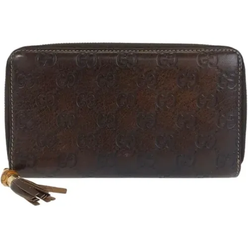 Pre-owned Leather wallets , female, Sizes: ONE SIZE - Gucci Vintage - Modalova