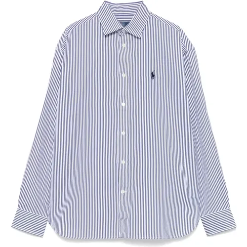 Stripe Poplin Shirt , female, Sizes: M, XL, XS - Polo Ralph Lauren - Modalova