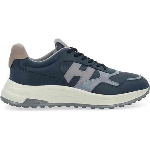 Leather Hyperlight Sneaker , male, Sizes: 9 1/2 UK, 6 UK - Hogan - Modalova