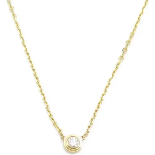 Pre-owned Gold necklaces , female, Sizes: ONE SIZE - Cartier Vintage - Modalova