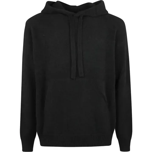 Hoodies, male, , Size: L Luxurious Cashmere Hoodie - Laneus - Modalova